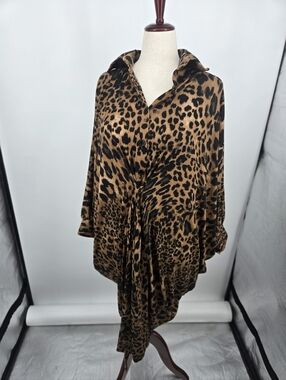 Karen-T Designs Animal Print Button Down Dress OS (7735)